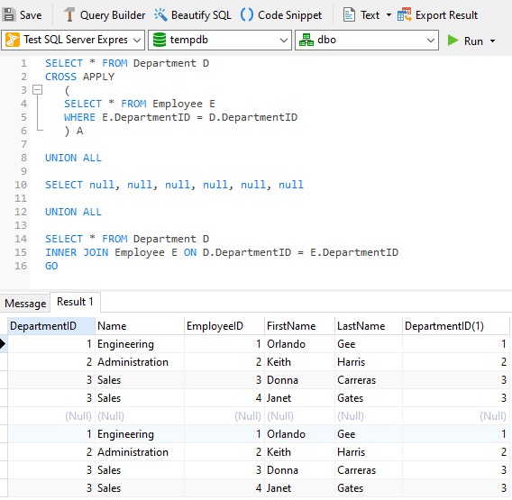 Understanding SQL Server CROSS APPLY and OUTER APPLY Queries Part 2